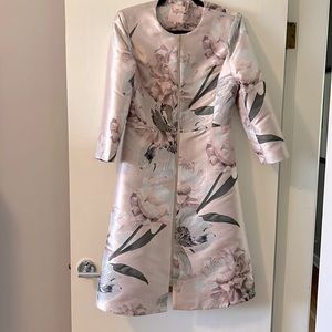Pink ted baker coat dress